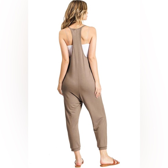 Soft Comfy Lounge Jumpsuit Cropped, Slouchy, Baggy, Maternity, Pant Romper Sz S - Picture 3 of 6